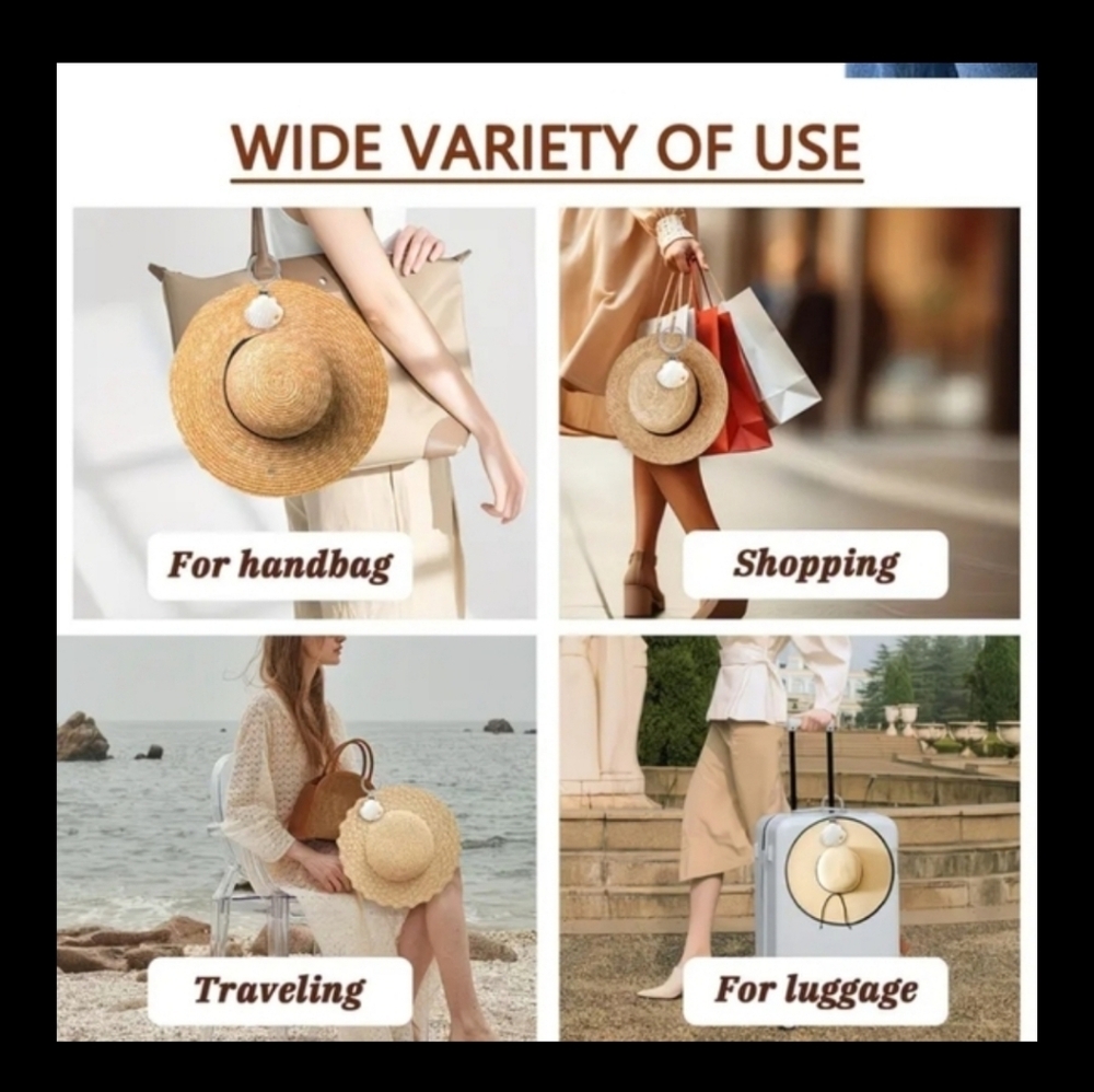 🆕️👒🏖 WHITE STARFISH HAT CLIP 🏖👒 - Picture 9 of 9